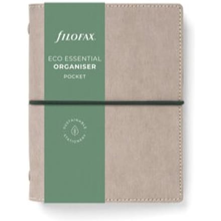 Filofax eco essential organiser, formaat pocket, kleur ash grey