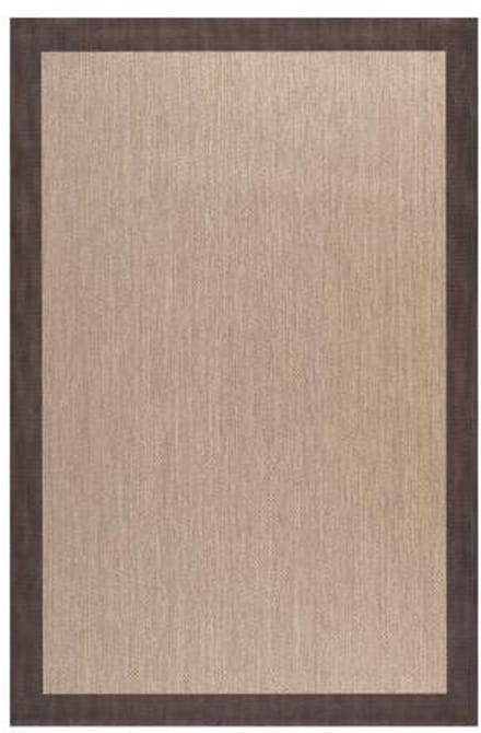 Storesdeco Premium vinyl vloerkleed, antislip, binnen/buiten – donkerbruin,60 x 200 cm