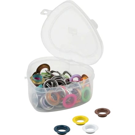 Prym Oogjes met schijfjes Gekleurd, Ø 14 mm, in hartendoosje