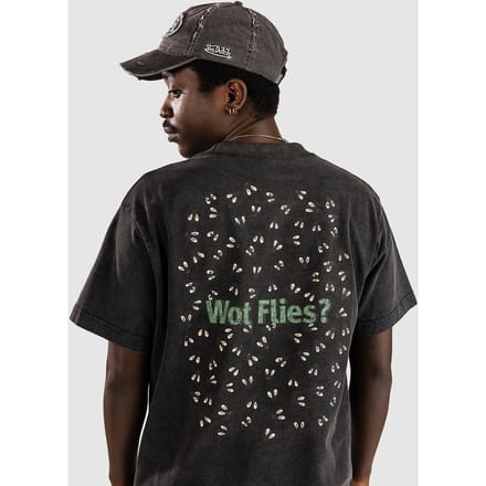 Pass Port Wot Flies T-Shirt zwart