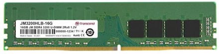 Transcend JM3200HLB-16G 16 GB - U-DIMM - DDR4