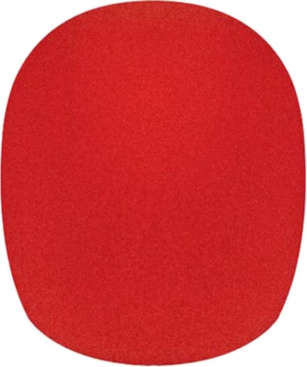 Boston WS-10-RD, per 5 stuks - Plopkap voor zangmicrofoon, rood