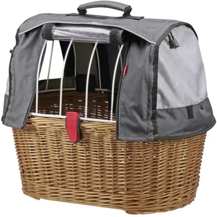 KLICKfix Doggy Basket Plus 40 - Hondenfietskorf (Korbklip) 52 cm (brown/grey)