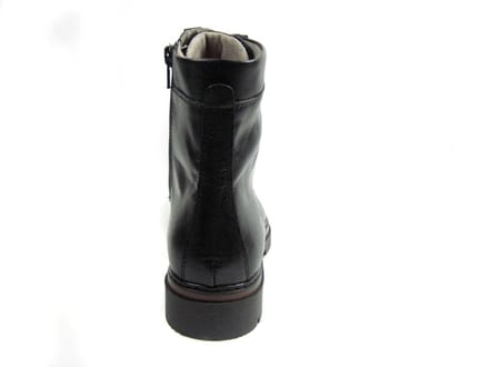 DL Sport half hoge leren veterboots 6768.02 Zwart