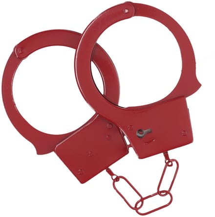 Ouch! by Shots - Classic metalen handboeien - Rood