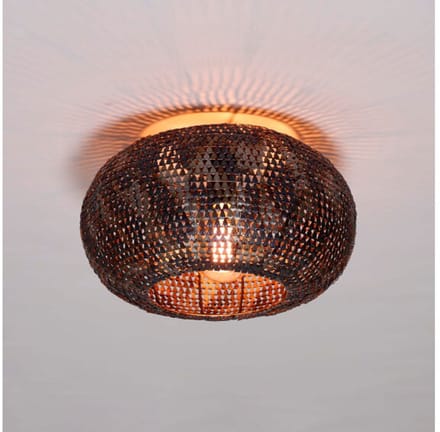 Plafondlamp Ø40 armor - Zwart bruin