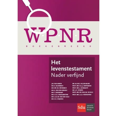 Het Levenstestament - Wpnr Boekenreeks