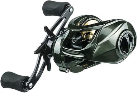 Baitcasting Vismolen - Aasrol Spinner - Efficiënt Vissen - Lichtgewicht Ergonomisch - 8 kg Remkracht - Linkerhand