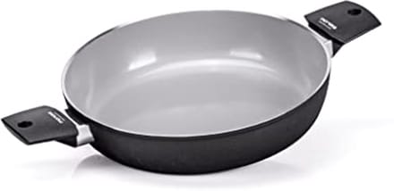 Kookpan 28 cm met natuurlijke coating voor inductie