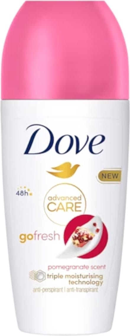 Dove - Deodorant - Roll-on Go Fresh Granaatappel - Frisse geur - 50 ml