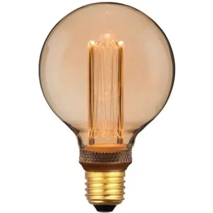 Eglo Ledfilamentlamp Globe - Bruin - D9,5cm - Dimbaar - Warm Wit - E27 - 4,3w