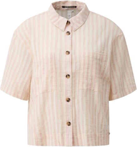 Gestreepte Dames Blouse met Knopen QS Loose Fit