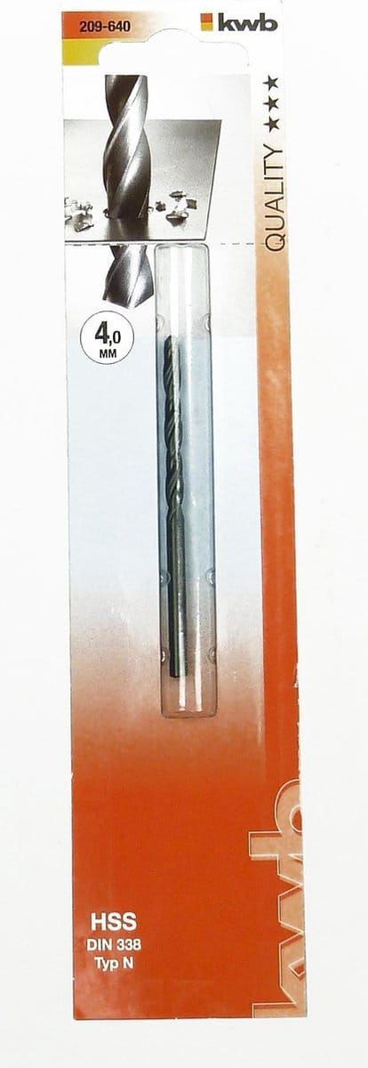 kwb Quality *** HSS DIN 338 Typ N Spiraalboor, 4,2 mm (209642)