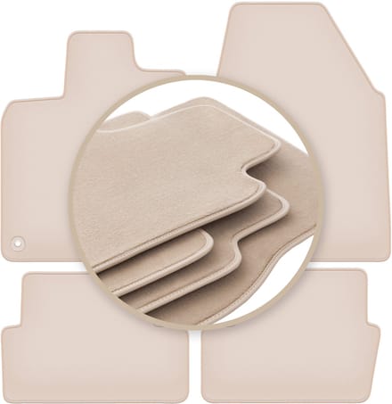 PREMIUM beige matten voor: Nissan Qashqai I J10 crossover 2006-2013