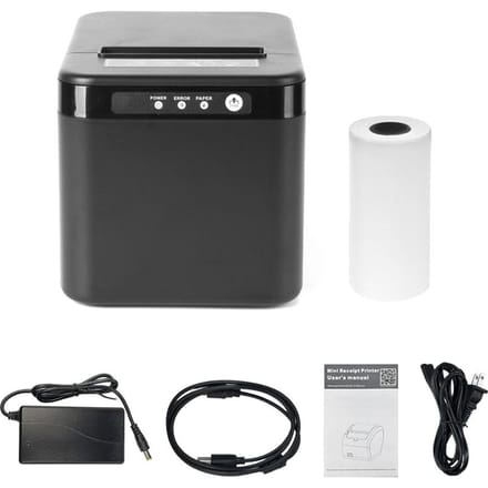 80mm Bonprinter ESCPOS Thermische Printer Desktop Direct Print USB+LAN-verbinding Hoog US
