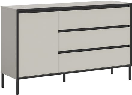 Tron dressoir 1 deur, 3 lades kasjmier decor.