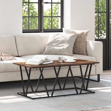 vidaXL - Salontafel - Rook - Eiken - 100 - x - 50 - x - 40 - cm