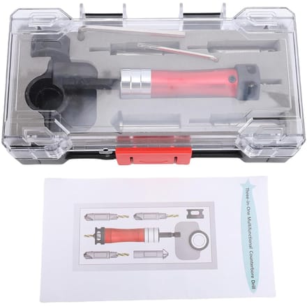 Verzinkboor Set - Afschuinboor Bits - Nauwkeurig Boren - Verstelbare Diepte - 4 Boren