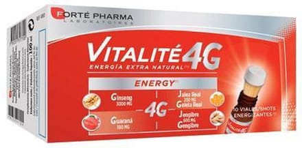 Forté Pharma Vitalité 4g Energy 10 Vials - Shot 10 Vials