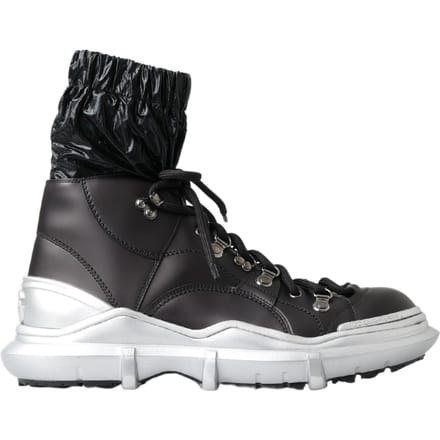 Hightop sneakers met veterstijl