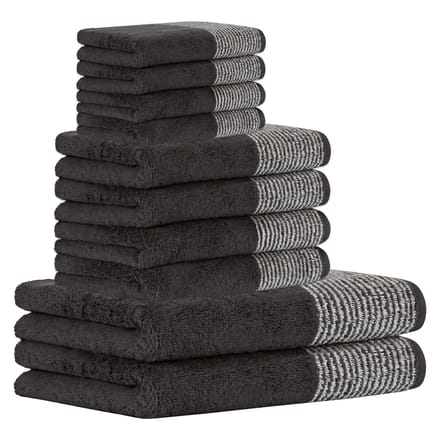 Cawoe Handdoek Luxury Home C Two-Tone Een maat, 50x100 Set van 10