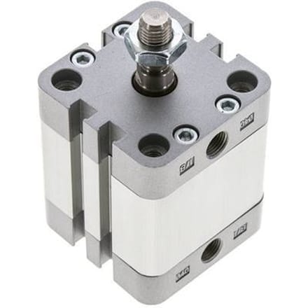 ISO 21287 Compacte Dubbelwerkende Cilinder 40-20mm - Magnetisch - Mannelijke Stang