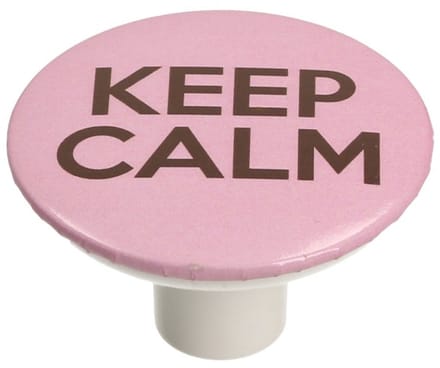 Gamet Serie GX01 - Meubelknop - Wit - Keep Calm - Roze