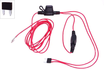 Geschakelde +12V van de zekeringbox voor ISO conn.