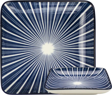 Schaal vierkant Stripes 125x125cm - Out of the Blue