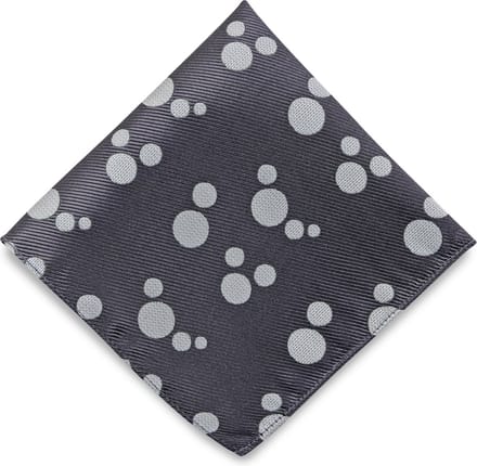 We Love Ties - Pochets - Pochet Berry Bubble - antraciet / lichtgrijs