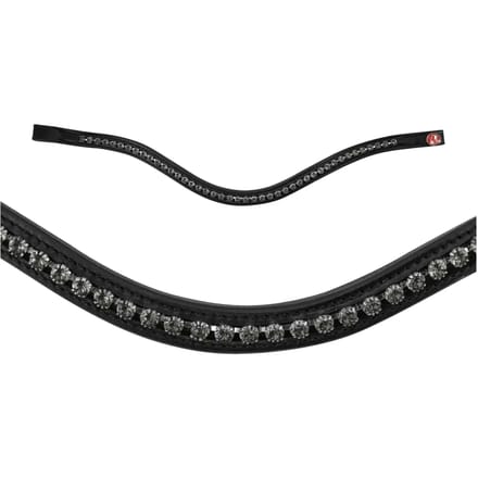 Dubbele hoofdriem voor paard Kieffer Paris curved shape