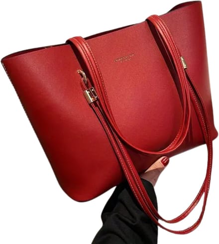 Nivard Handtas Dames - Schoudertas - School - Shopper - Schooltas - Werktas - Rood