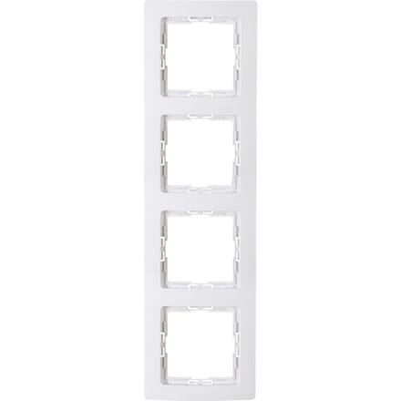 Kopp Paris Afdekraam - 4 Voudig - 295 x 83 x 10 mm - Arctic Wit