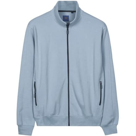 Baileys Vest Sweat Full Zip Heavy Piqué Structure Cloud Blue / male