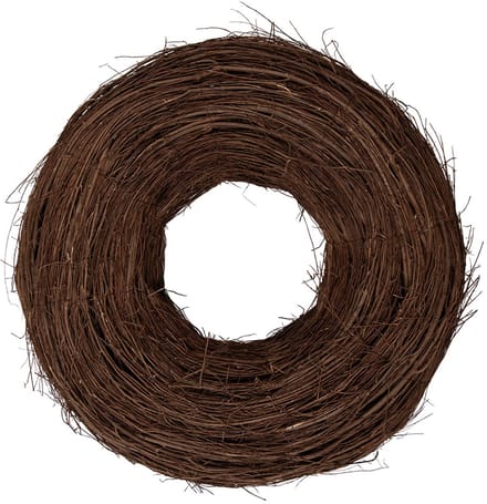 Clayre & Eef Krans Ø 60x18 cm Bruin Rotan