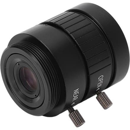 CS Mount 3MP Lens 8mm Brandpuntsafstand Handmatig Diafragma Vaste Focus voor Surveillance DIY Camera black