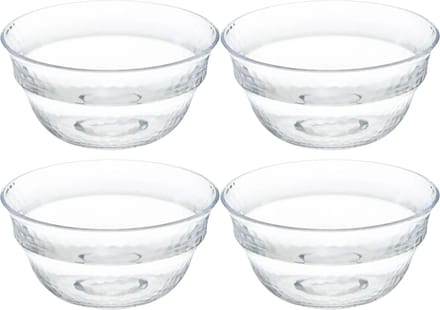 Secret de Gourmet - Kommetjes/Schaaltjes - kunststof - D13 cm - Set 4x
