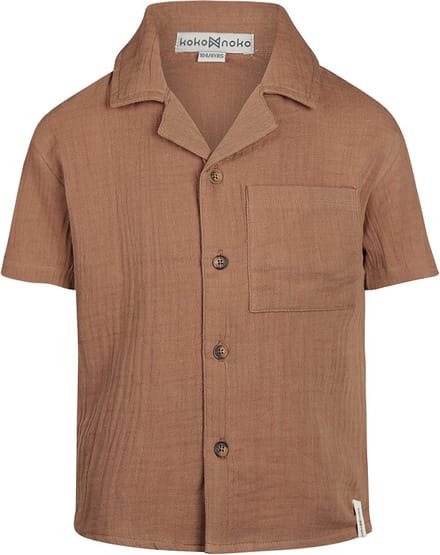 Koko Noko Jongens Overhemd - Faded brown