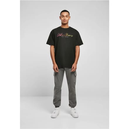 Urban Classics - Script Logo Heren Tshirt - XL - Zwart