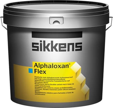 Sikkens Alphaloxan Flex - 10 Liter - Wit / Kleur   8711115248127   Verf