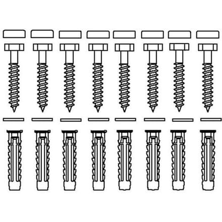 Pressalit Care fixing material 8 pieces, for solid masonry V8613