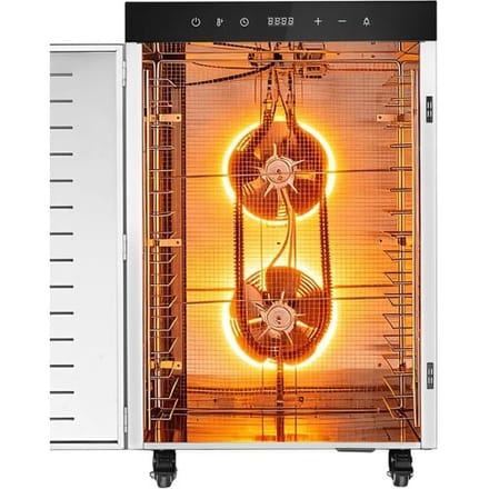 GGM Gastro Dörrgerät / Dörrautomat - mit 16 Ablagen - Edelstahl - 1,5 kW