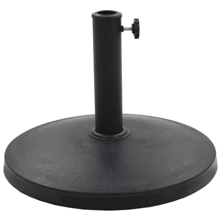 vidaXL - Parasolvoet - rond - 10 - kg - polyresin - zwart