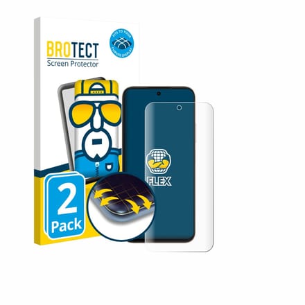 BROTECT - Screenprotector voor Oppo A6 - Folie Beschermfolie transparant volledig dekking - 2 Stuks