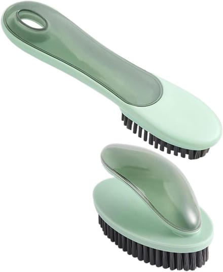 Wasborstels Set - Kledingborstels - Kleding Reinigen - Compact Ontwerp - 2 Stuks - Groen