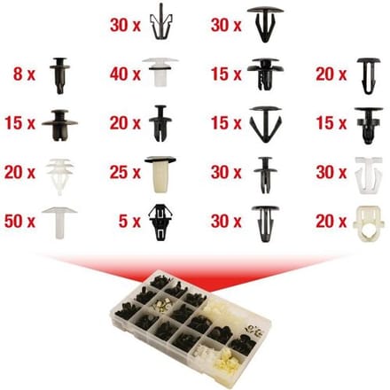 KS Tools 420.0350 Bevestigingsset voor Honda, 418-delig