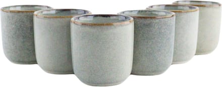 OTIX Espresso Kopjes - Set van 6 - 80ml - Mokken - Aardewerk - BEECH