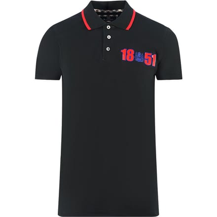 Aquascutum London 1851 Black Polo Shirt