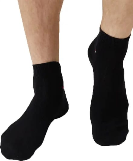 Sneakersokken van katoenmix in een set van 2 paar, model '2ER QUARTER'