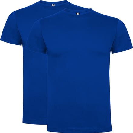 Kobalt Blauw 2 pack Premium t-shirts Roly Dogo maat M